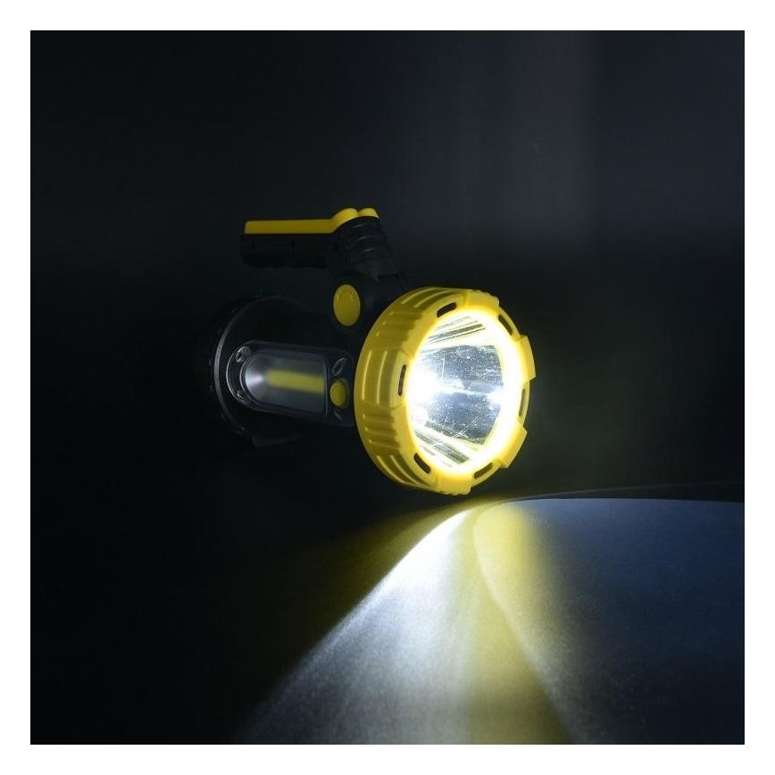 Светодиодный аккумуляторный фонарь LED/5W/4000mAh + LED/3W