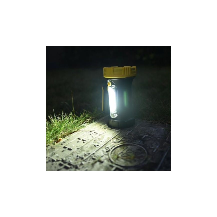 Светодиодный аккумуляторный фонарь LED/5W/4000mAh + LED/3W