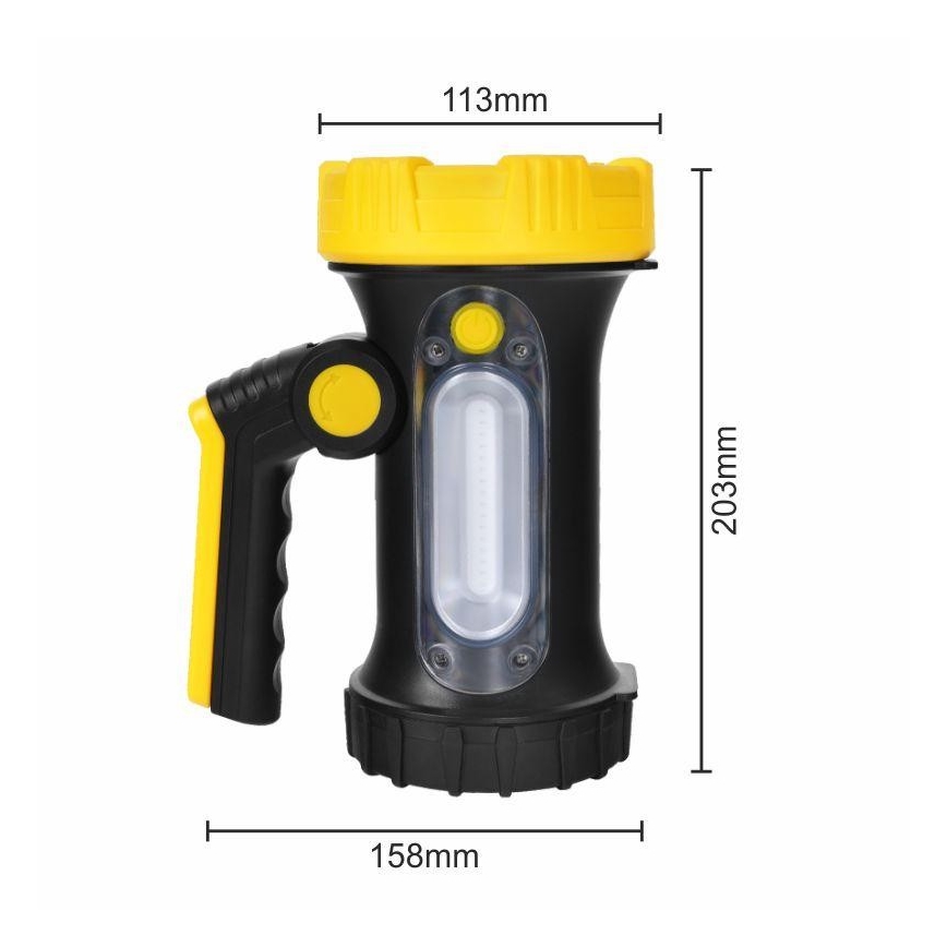 Светодиодный аккумуляторный фонарь LED/5W/4000mAh + LED/3W
