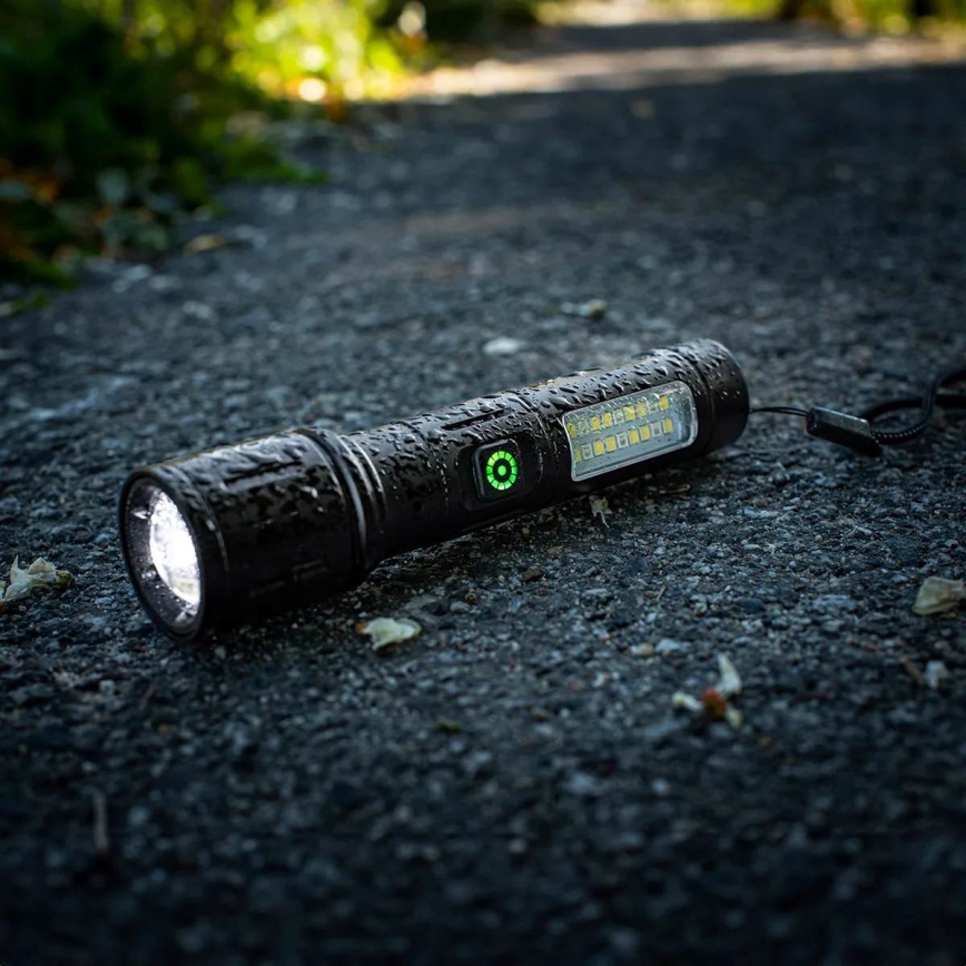 Светодиодный регулируемый по яркости аккумуляторный фонарь с красным светом LED/5W/5V IPX4 260 лм 2000 мАч