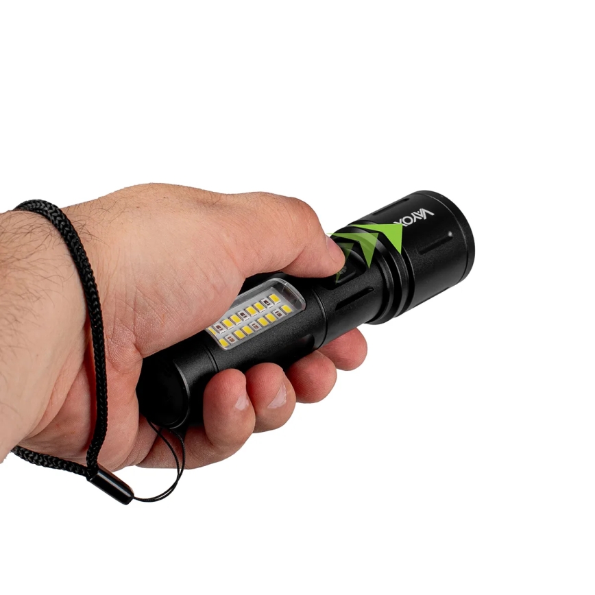 Светодиодный регулируемый по яркости аккумуляторный фонарь с красным светом LED/5W/5V IPX4 260 лм 2000 мАч