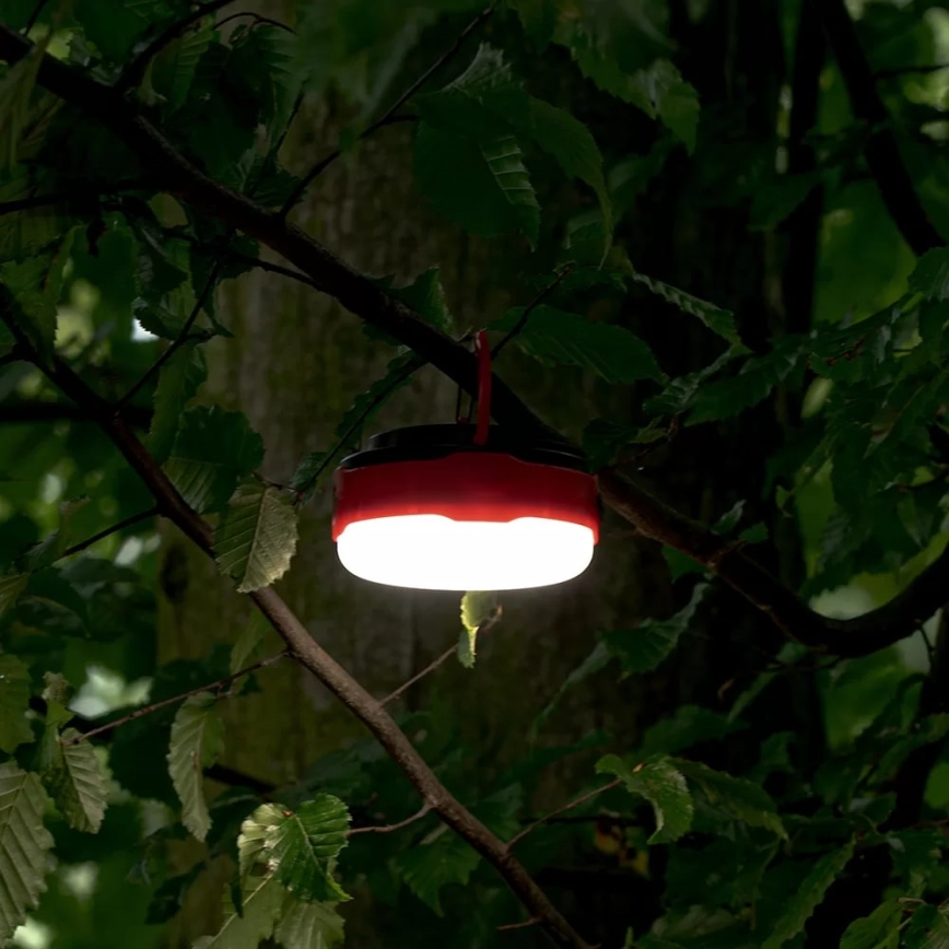 Светодиодный аккумуляторный фонарь на солнечной батарее с регулированием яркости и функцией повербанка LED/3W/5V 3000/4000/6500K IPX6 500 блестящий 2000 mAh