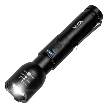 Светодиодный аккумуляторный фонарь с регулированием яркости LED/20W/5V IPX4 800 блестящий 2000 mAh