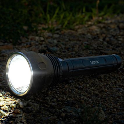 Светодиодный аккумуляторный фонарь с регулированием яркости LED/20W/5V IPX5 1570 блестящий 8400 mAh