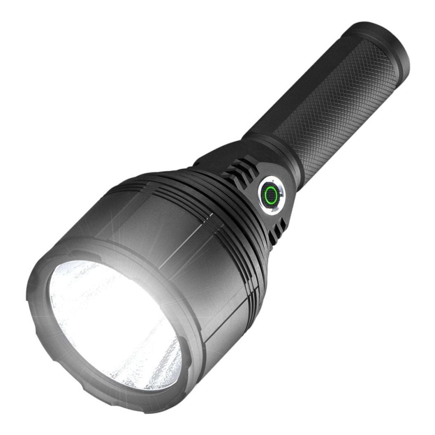 Светодиодный аккумуляторный фонарь с регулированием яркости LED/30W/5V IPX7 3000 блестящий 4200 mAh