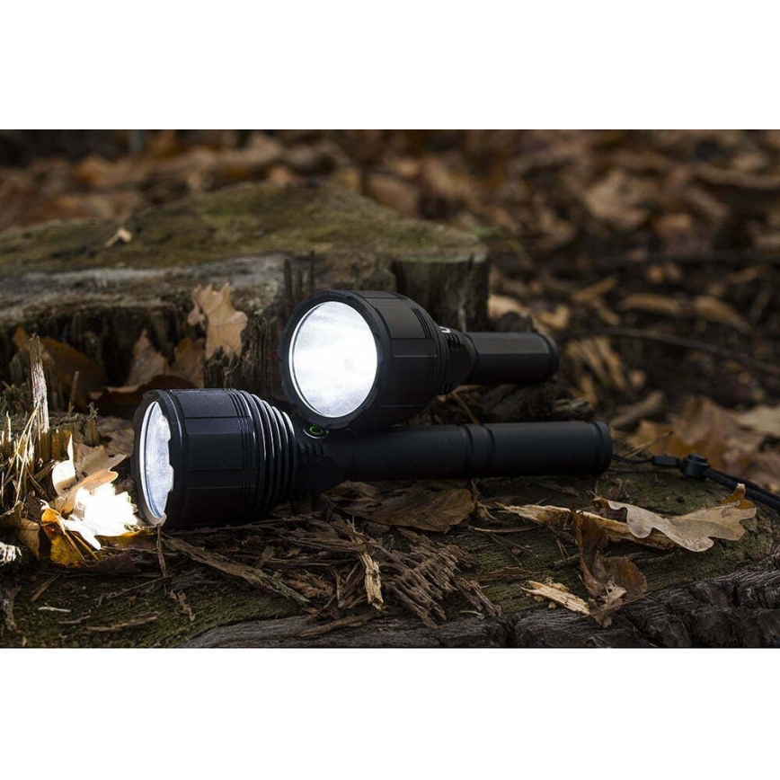 Светодиодный аккумуляторный фонарь с регулированием яркости LED/30W/5V IPX7 3000 блестящий 4200 mAh