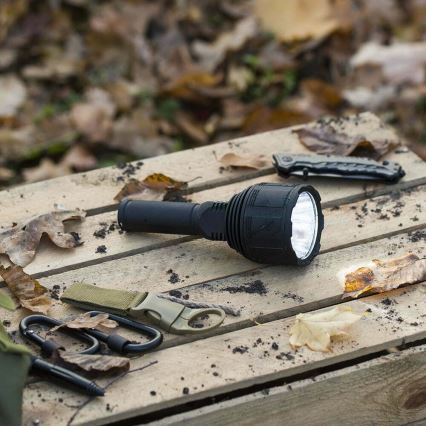 Светодиодный аккумуляторный фонарь с регулированием яркости LED/30W/5V IPX7 3000 блестящий 4200 mAh