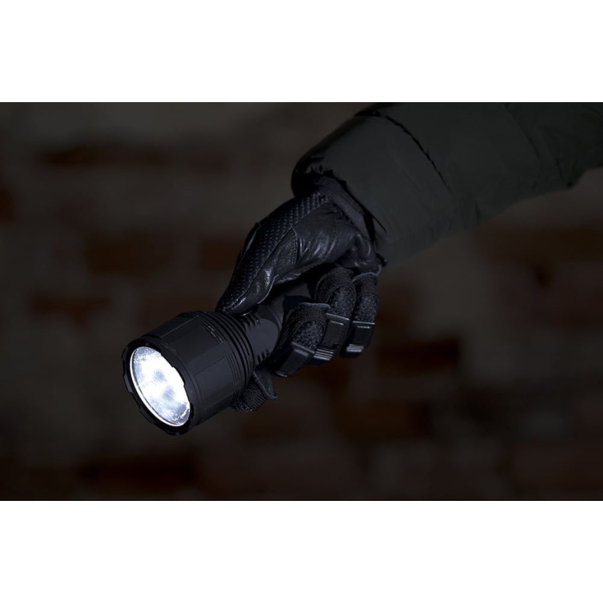 Светодиодный аккумуляторный фонарь с регулированием яркости LED/30W/5V IPX7 3000 блестящий 4200 mAh