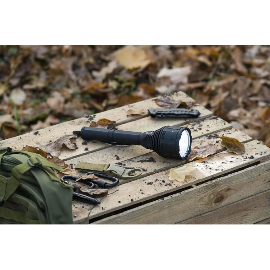 Светодиодный аккумуляторный фонарь с регулированием яркости LED/30W/5V IPX7 3000 блестящий 8400 mAh