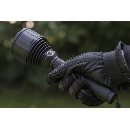 Светодиодный аккумуляторный фонарь с регулированием яркости LED/30W/5V IPX7 3000 блестящий 8400 mAh
