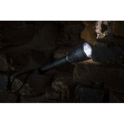 Светодиодный аккумуляторный фонарь с регулированием яркости LED/30W/5V IPX7 3000 блестящий 8400 mAh