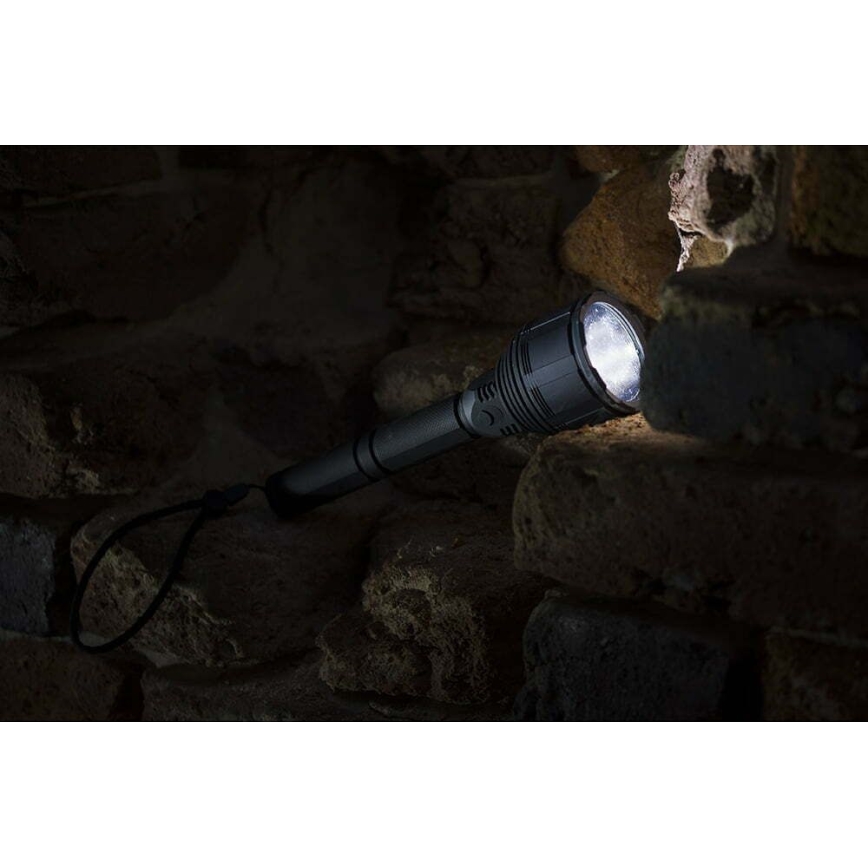 Светодиодный аккумуляторный фонарь с регулированием яркости LED/30W/5V IPX7 3000 блестящий 8400 mAh