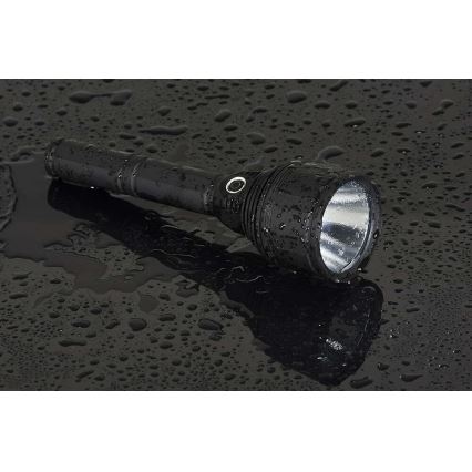 Светодиодный аккумуляторный фонарь с регулированием яркости LED/30W/5V IPX7 3000 блестящий 8400 mAh