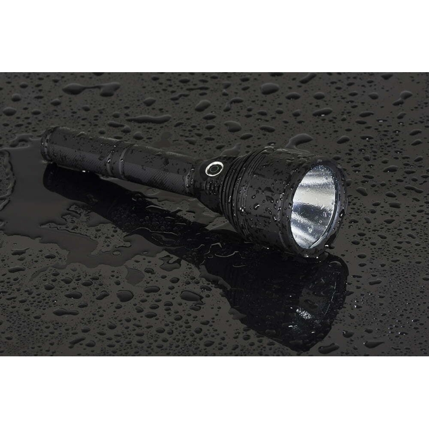 Светодиодный аккумуляторный фонарь с регулированием яркости LED/30W/5V IPX7 3000 блестящий 8400 mAh