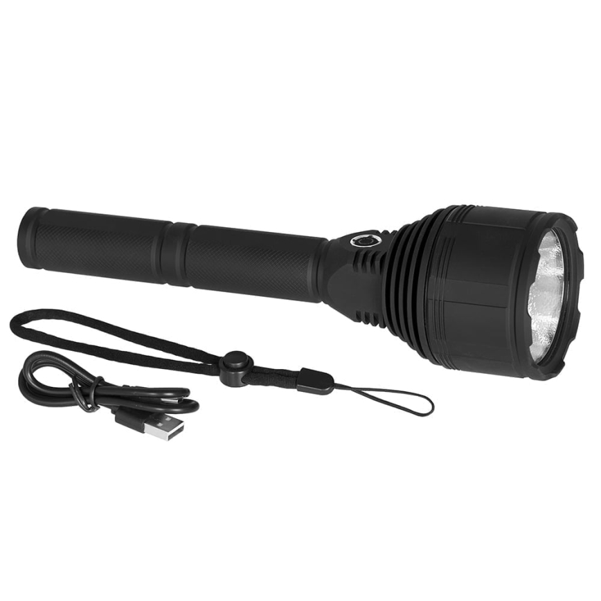 Светодиодный аккумуляторный фонарь с регулированием яркости LED/30W/5V IPX7 3000 блестящий 8400 mAh