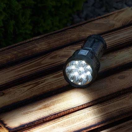 Светодиодный аккумуляторный фонарь с регулированием яркости LED/5V IPX4 600 блестящий 1200 mAh