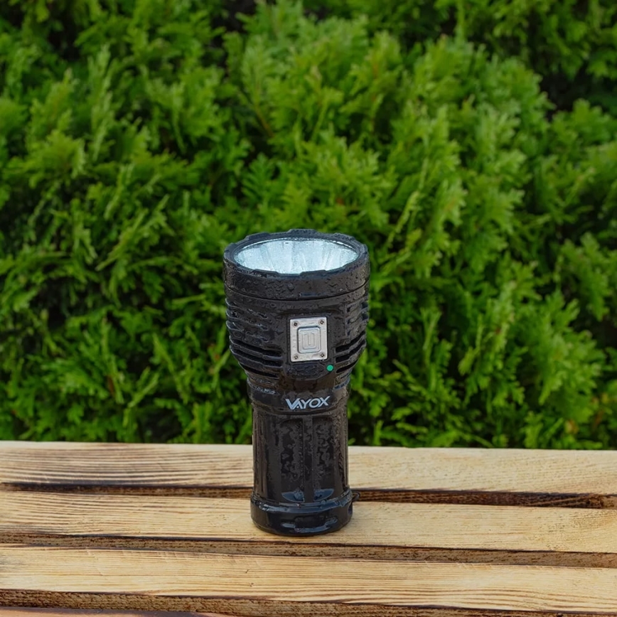 Светодиодный аккумуляторный фонарь с регулированием яркости LED/5V IPX4 600 блестящий 1200 mAh