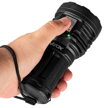 Светодиодный аккумуляторный фонарь с регулированием яркости LED/5V IPX4 600 блестящий 1200 mAh