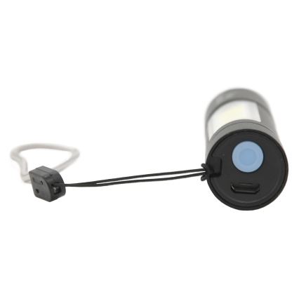 Светодиодный аккумуляторный фонарик LED/400mAh черный