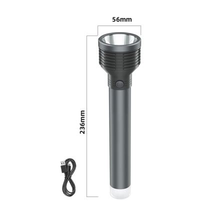 Светодиодный аккумуляторный фонарик LED/6,5W/3,7V 2400 mAh