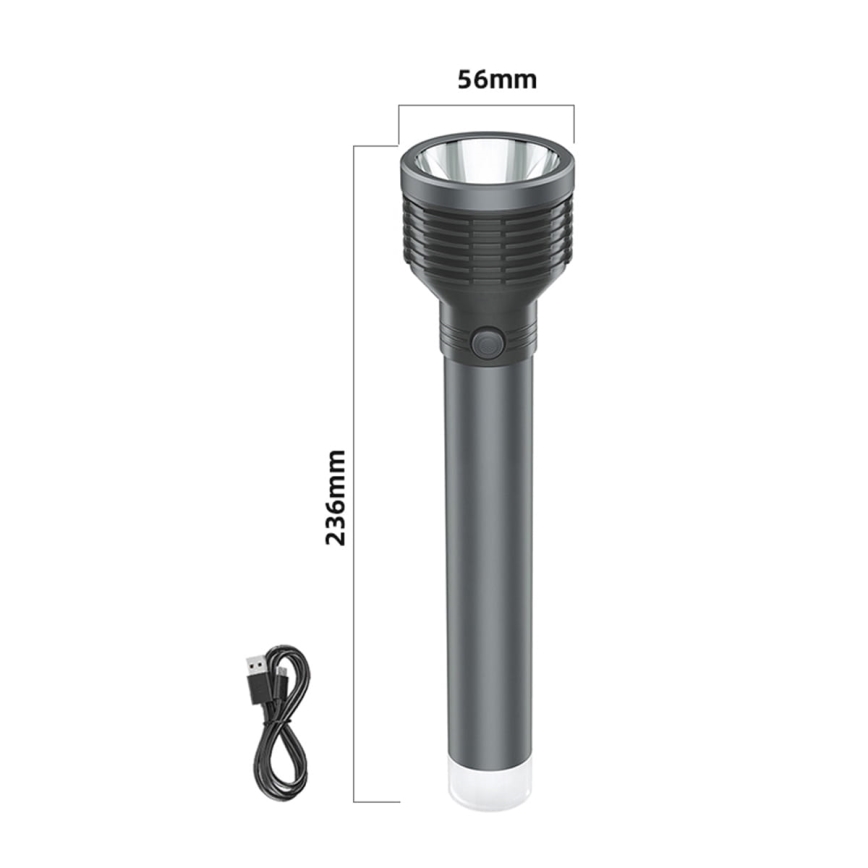 Светодиодный аккумуляторный фонарик LED/6,5W/3,7V 2400 mAh
