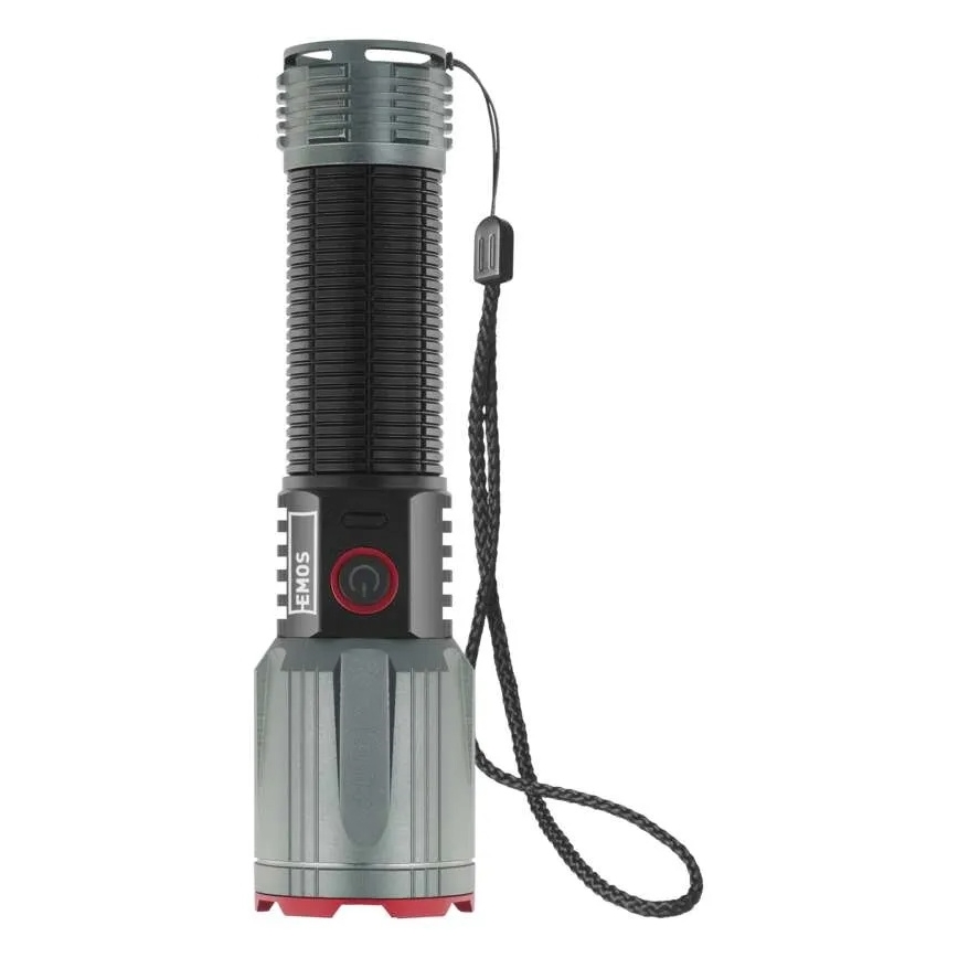 Светодиодный аккумуляторный металлический фонарь LED/5V 3000 блестящий 5000 mAh IP43