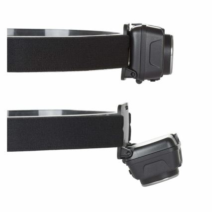 Светодиодный аккумуляторный налобный фонарь с регулированием яркости, датчиком и красным светом LED/15W/5V IP66 430 блестящий 1800 mAh