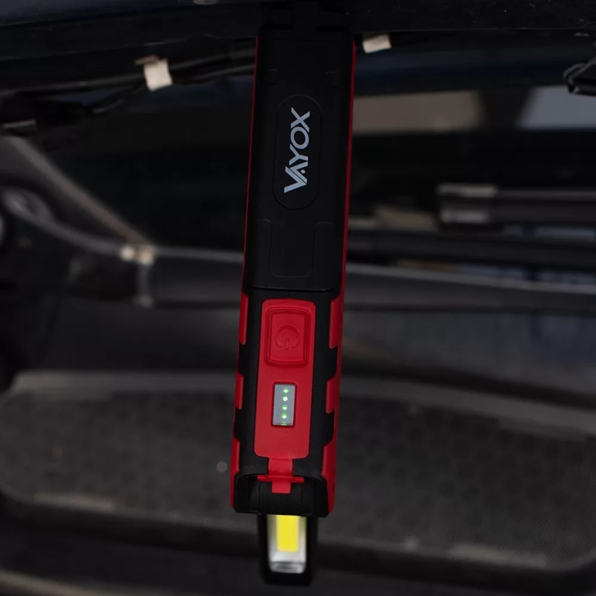 Светодиодный аккумуляторный рабочий фонарь LED/5W/5V IPX2 360 блестящий 2000 mAh