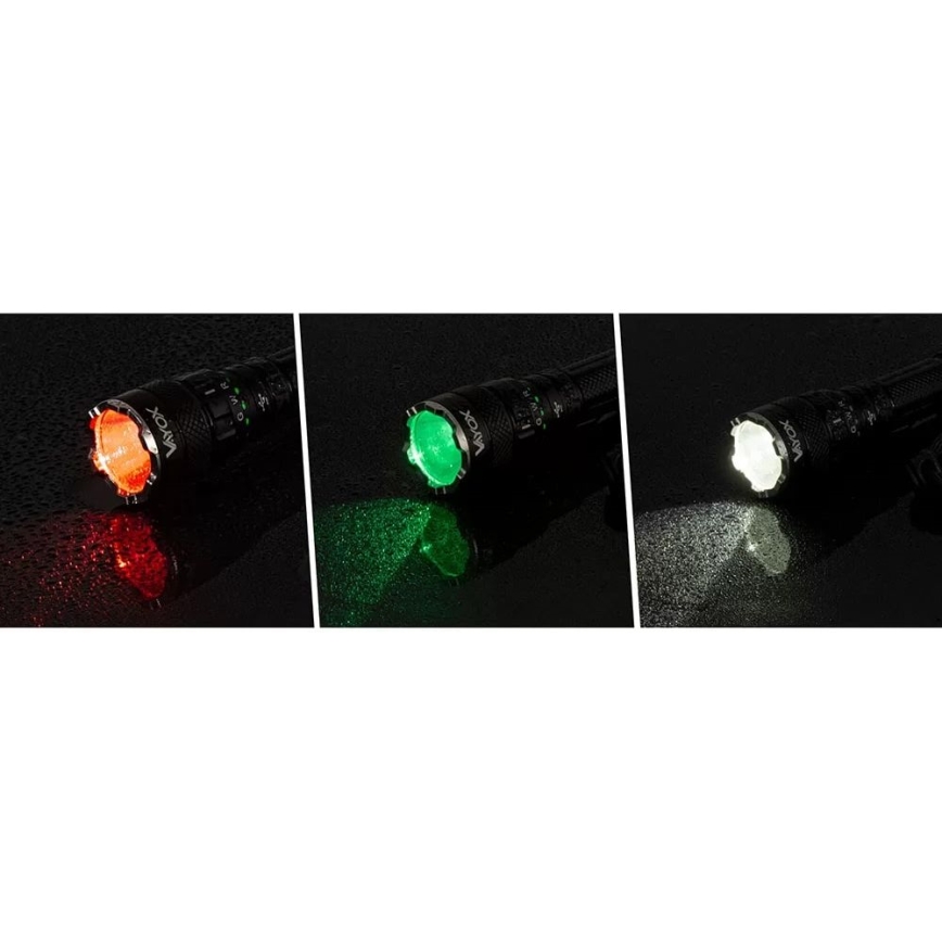 Светодиодный аккумуляторный RGBW-фонарь с регулированием яркости LED/15W/5V IP66 1500 блестящий 2000 mAh