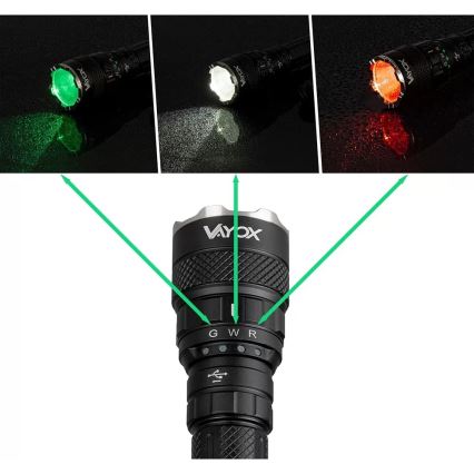 Светодиодный аккумуляторный RGBW-фонарь с регулированием яркости LED/15W/5V IP66 1500 блестящий 2000 mAh