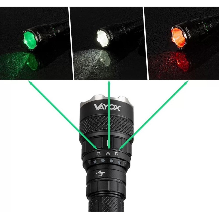 Светодиодный аккумуляторный RGBW-фонарь с регулированием яркости LED/15W/5V IP66 1500 блестящий 2000 mAh
