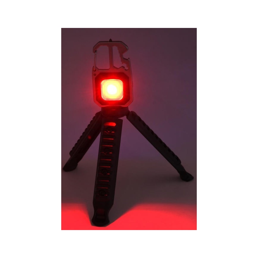 Светодиодный аккумуляторный универсальный фонарь с подставкой LED/USB-C 400 mAh
