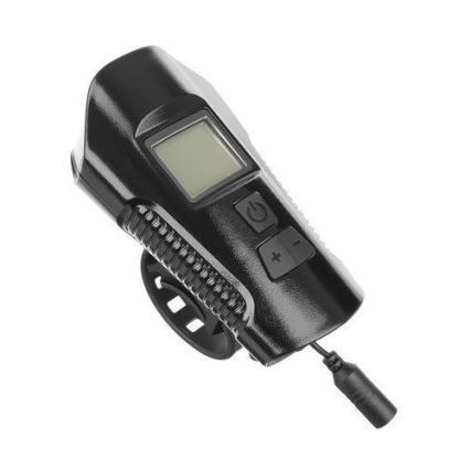 Светодиодный аккумуляторный велосипедный фонарь со счетчиком и звонком LED/1500 mAh IP65