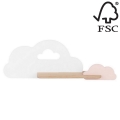 Светодиодный детский настенный светильник с полкой CLOUD LED/5W/230V белый/розовый - сертифицирован FSC