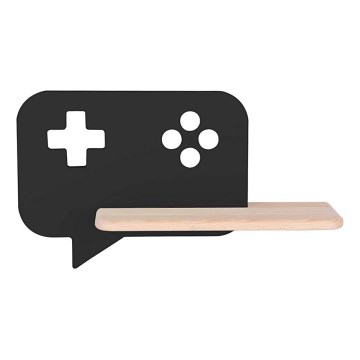 Светодиодный детский настенный светильник с полкой CONSOLE LED/5W/230V черный