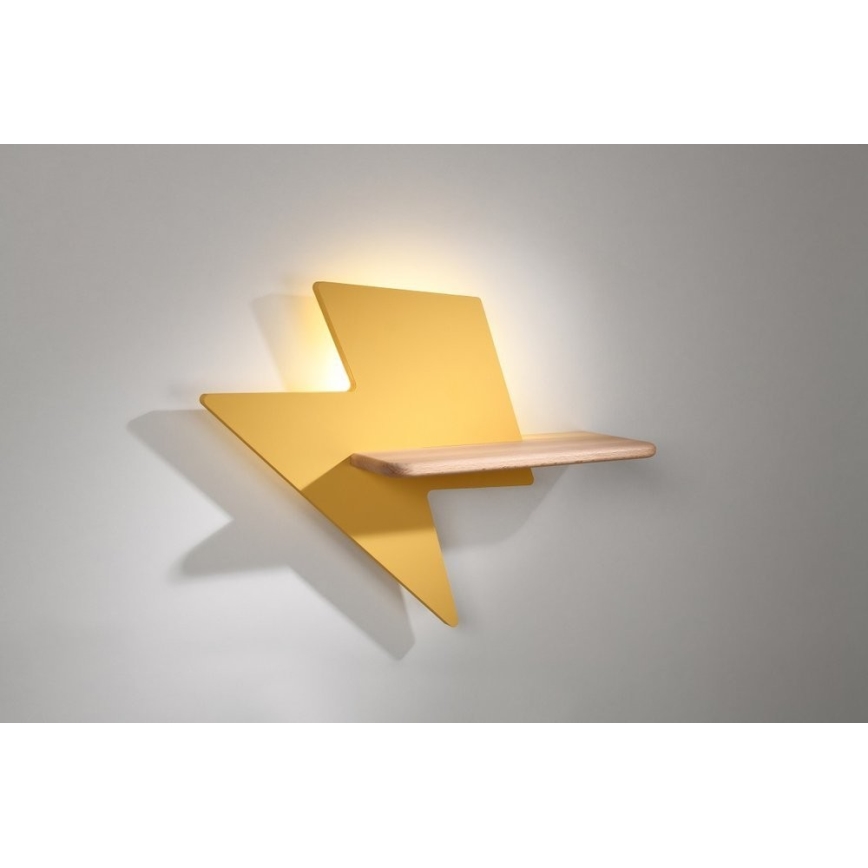 Светодиодный детский настенный светильник с полкой LIGHTNING LED/4W/230V - сертифицирован FSC