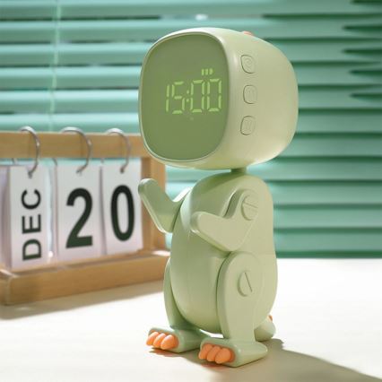 Светодиодный детский RGBW-ночник с регулированием яркости и будильником ROBOT LED/1W/5V 1200 mAh