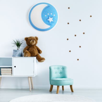 Светодиодный детский потолочный светильник с регулированием яркости NOTTE LED/40W/230V + дистанционное управление