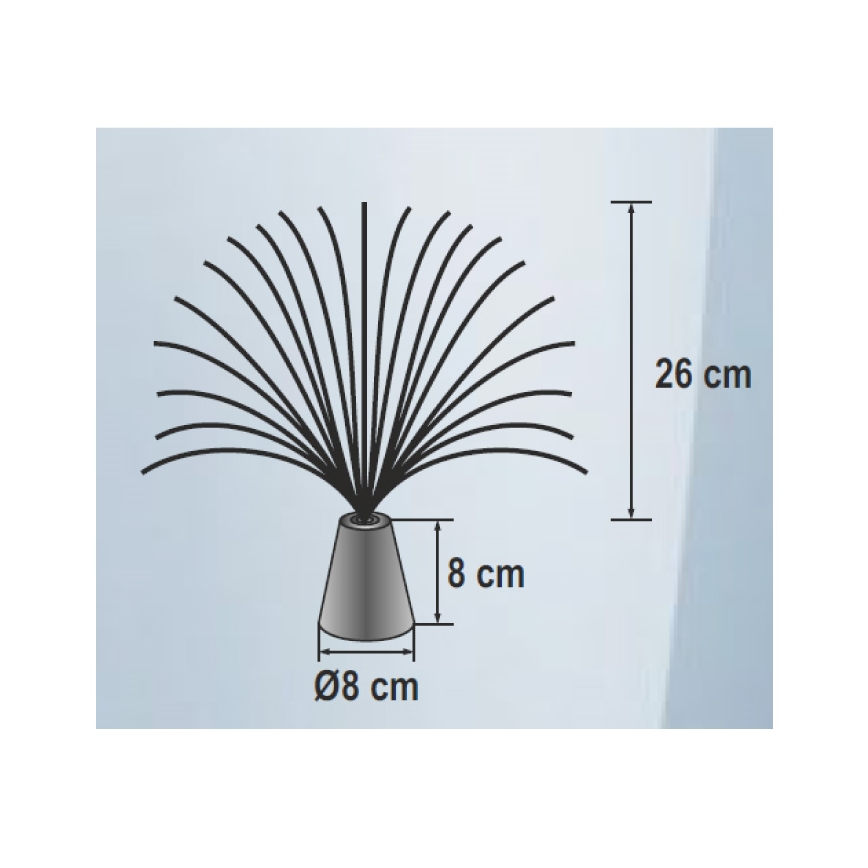 Светодиодный декоративный RGB-светильник 3xLED/3xAA