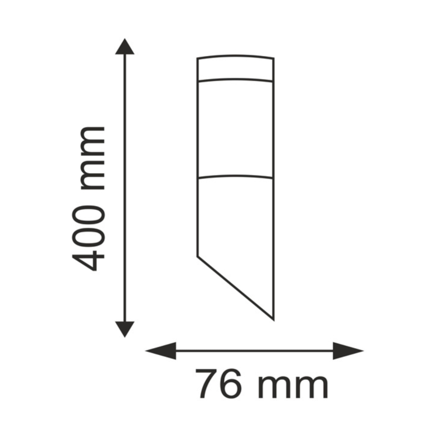 LED диммируемый наружный настенный светильник LIVIA 1xE27/6W/230V 2700-6500K Wi-Fi IP44 серебристый