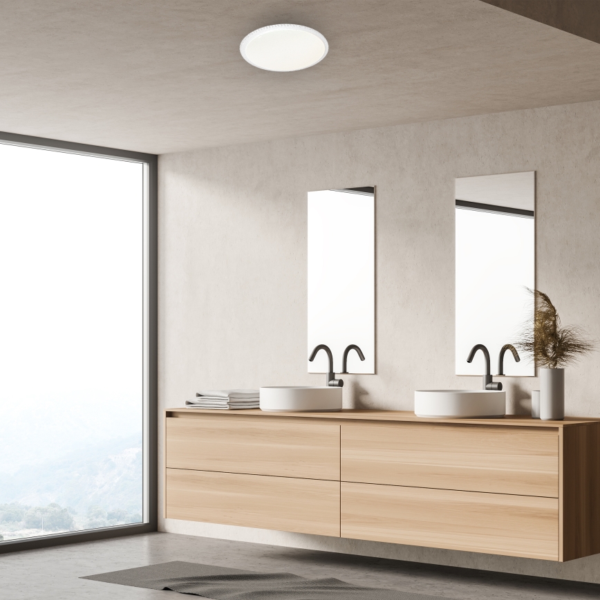 Светодиодный регулируемый потолочный светильник CRUZ LED/40W/230V 2000 лм + пульт дистанционного управления