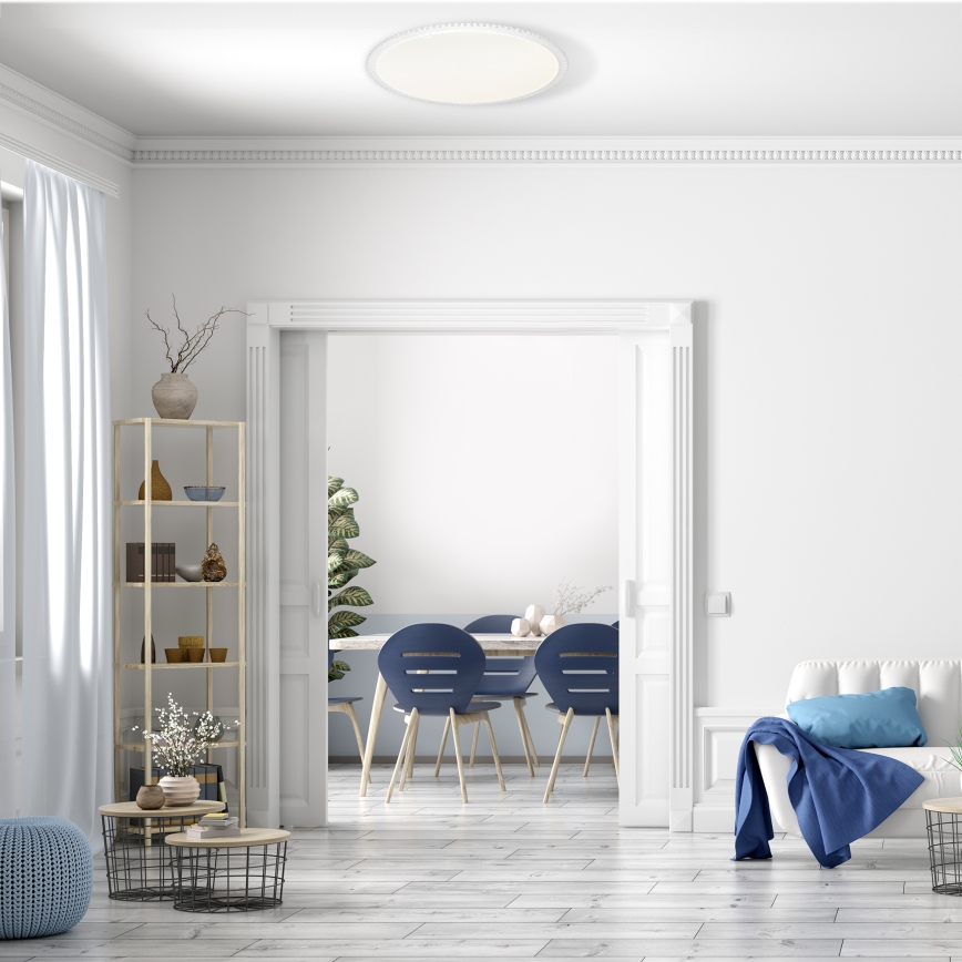 LED Диммируемый потолочный светильник CRUZ LED/40W/230V 2000lm + пульт дистанционного управления
