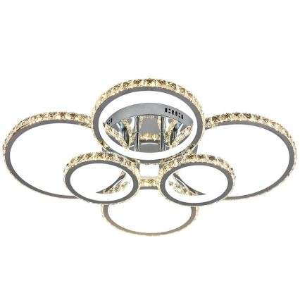 Светодиодная регулируемая накладная люстра LED/205W/230V 3000-6500K + пульт дистанционного управления