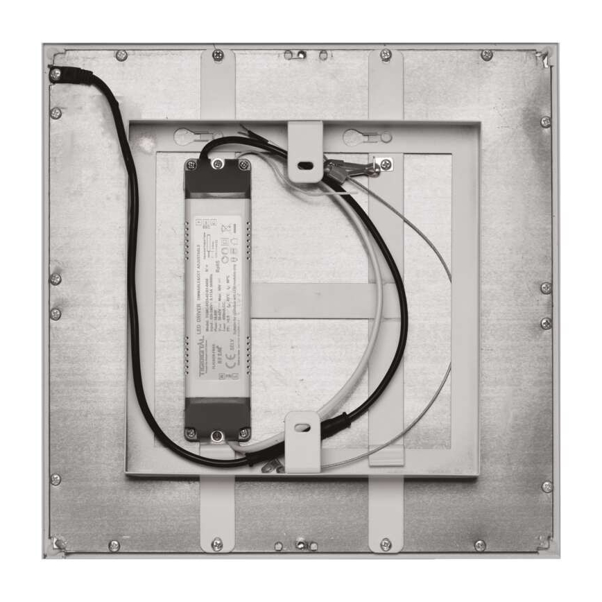 Светодиодный диммируемый потолочный светильник LED/20W/230V квадратный 2700K-6000K + пульт ДУ