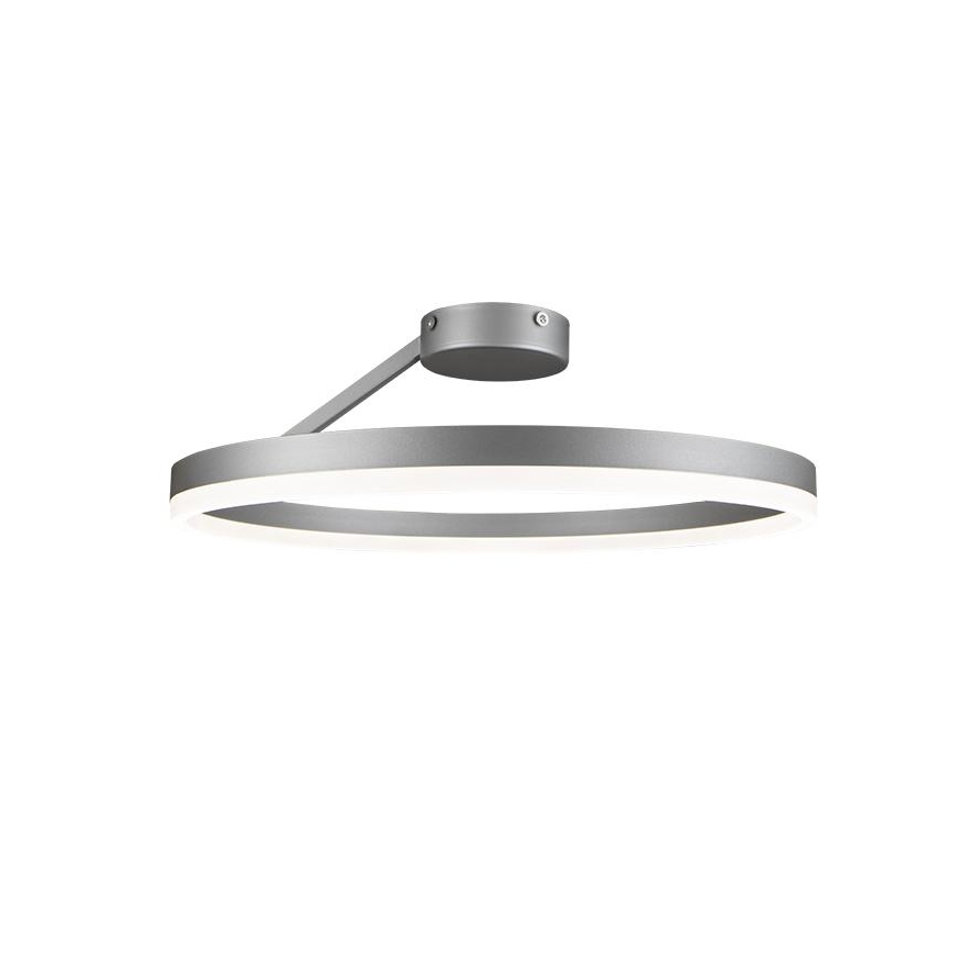 Светодиодная регулируемая накладная люстра LED/40Вт/230В 3000-6500К матовый хром + пульт дистанционного управления