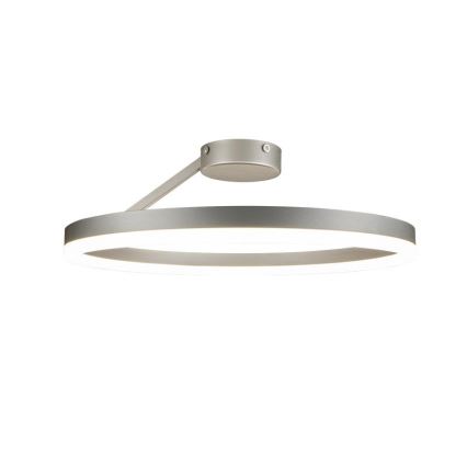 Светодиодная регулируемая накладная люстра LED/40Вт/230В 3000-6500К матовый хром + пульт дистанционного управления