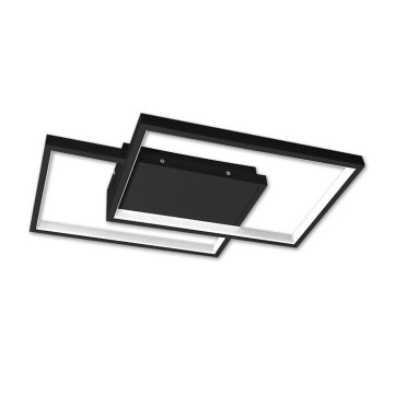 Светодиодный диммируемый потолочный светильник LED/45W/230V 3000-6500K чёрный + пульт дистанционного управления