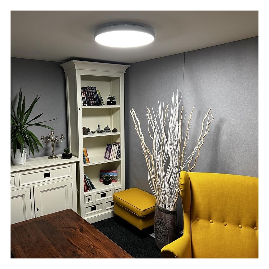 Светодиодный диммируемый потолочный светильник LED/48W/230V 2700-6500K Wi-Fi Tuya + пульт ДУ