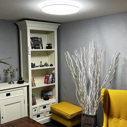 Светодиодный диммируемый потолочный светильник LED/48W/230V 2700-6500K Wi-Fi Tuya + пульт ДУ