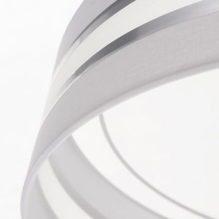 Светодиодный диммируемый потолочный светильник SMART CORAL LED/24W/230V белый/серебряный+ пульт ДУ